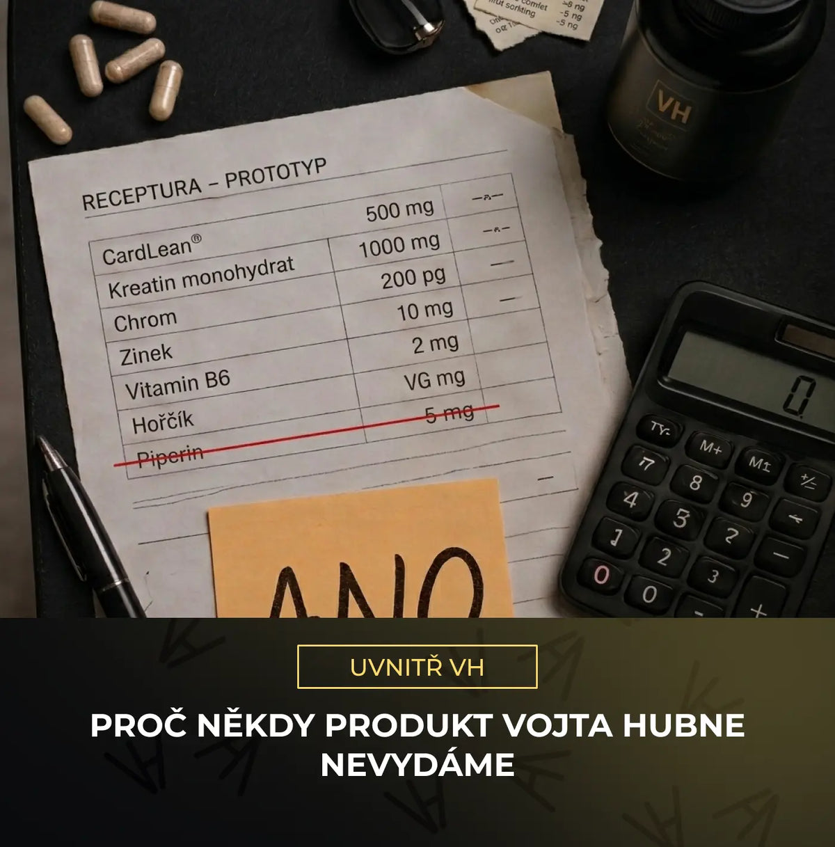 Proč někdy produkt Vojta Hubne nevydáme Vojta Hubne